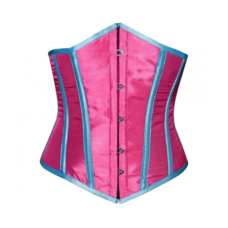 Ultimate Lavish Red Satin Fully Steel Boned Under Bust And Extreme Curvy With Side Bows Corset Bustier Top For Party Wear