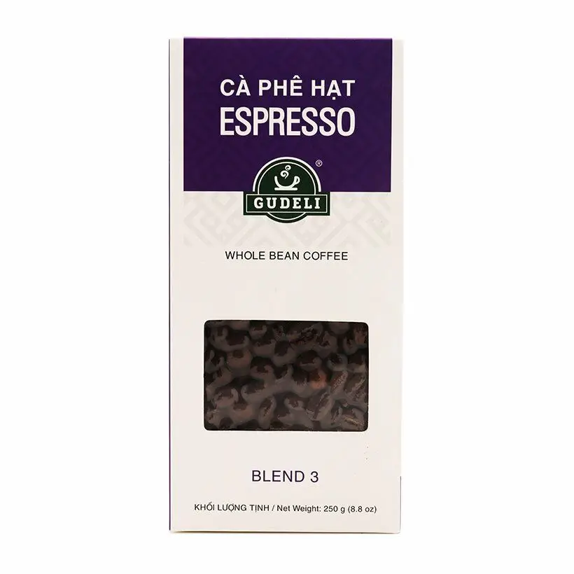 
GUDELI Roasted coffee beans blend 250g GUDELI Vietnam Coffee 