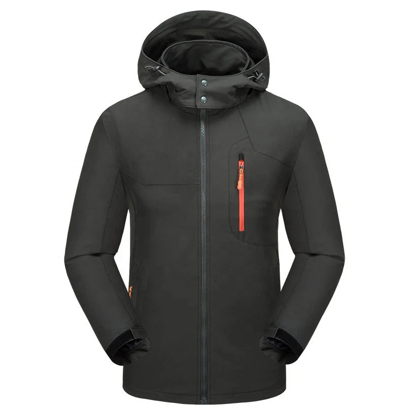 
Quality full Zip Polyester Knit Soft Shell Jacket 