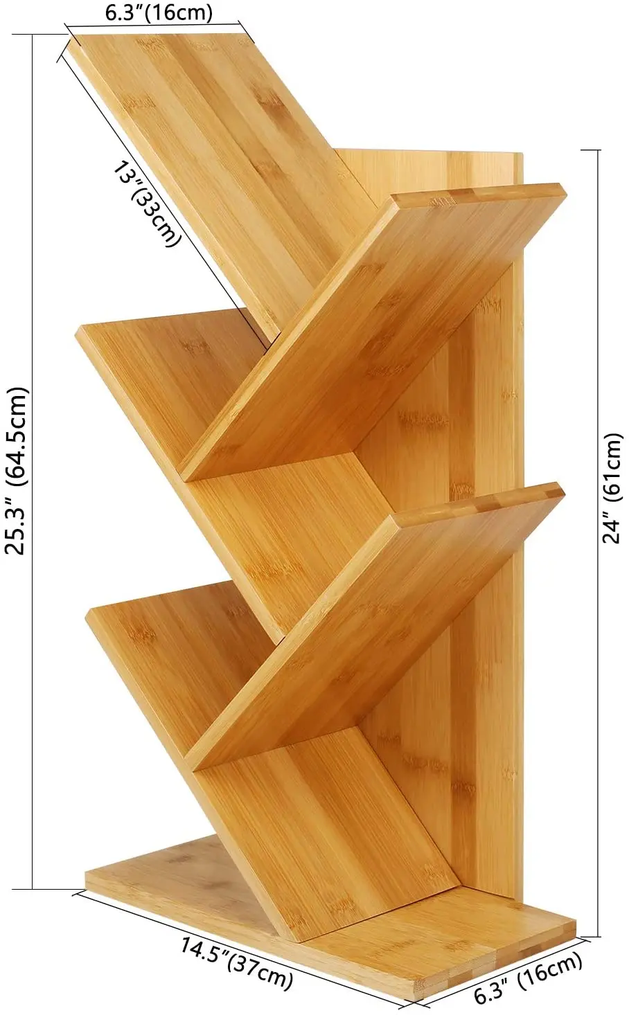 Tree Shape Floorstanding Bookshelf Cheap Shelf Dividers Book Shelf for Office & Home Simple Living