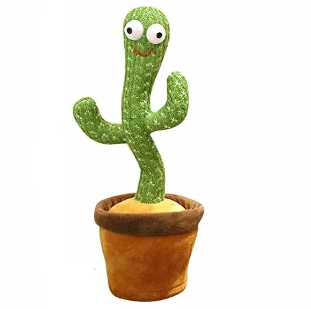 Stuffed toy Hot sale custom singing plush toy stuffed cactus funny toy .