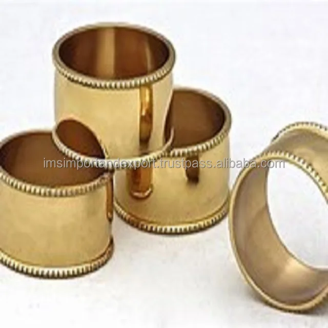
For Wholesale and Bulk Order Custom Trending Napkin Rings Most Selling Brass Wedding Table Decoration Napkin Ring Gold Excellent 