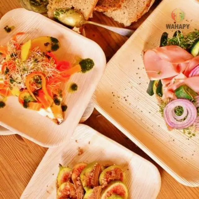 100% г. Areca биоразлагаемая Квадратная тарелка для пальмовых листьев элегантная одноразовая тяжелая натуральная качественная