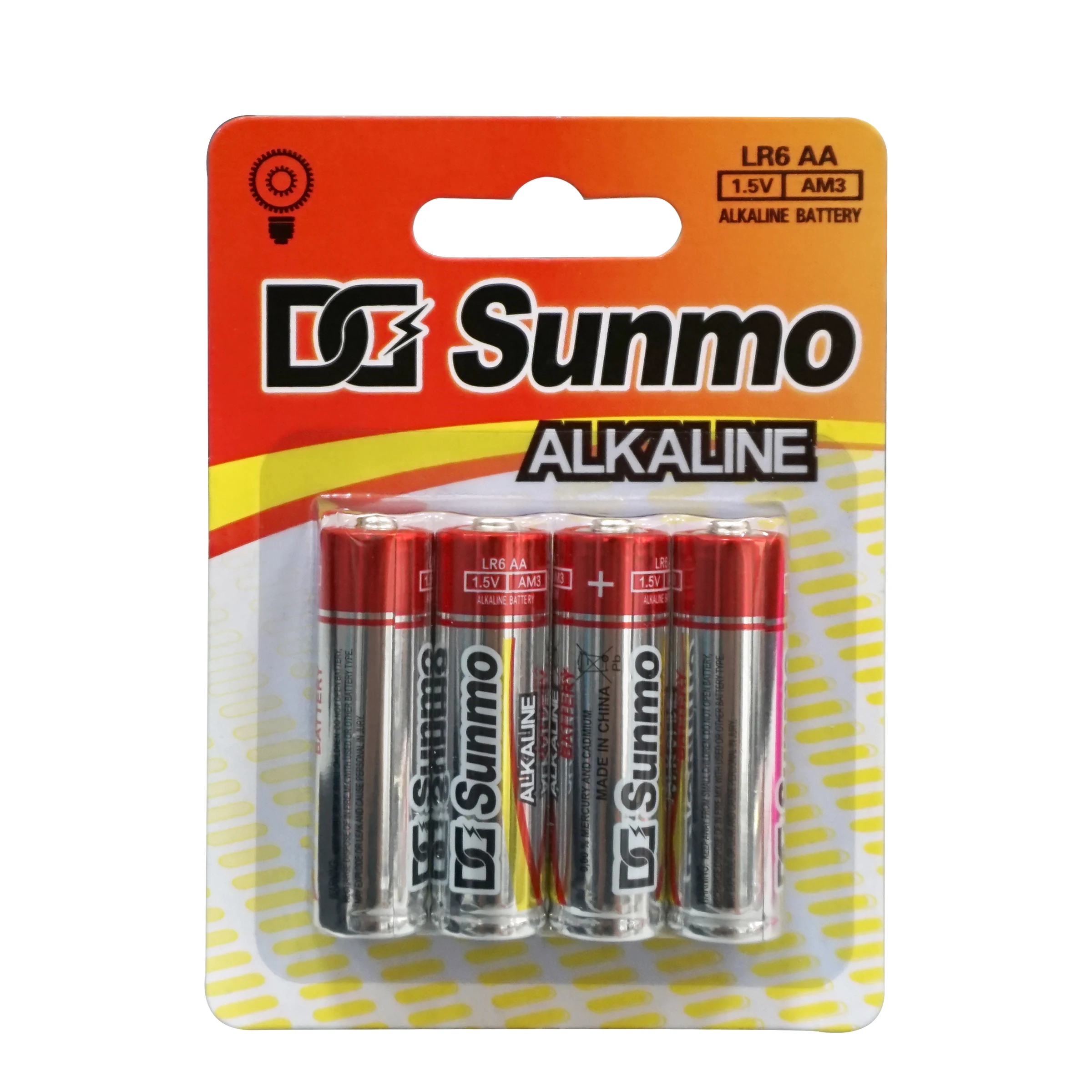 Лидер продаж основная батарея AA Sunmol 1 5 В Pilha двойная Щелочная