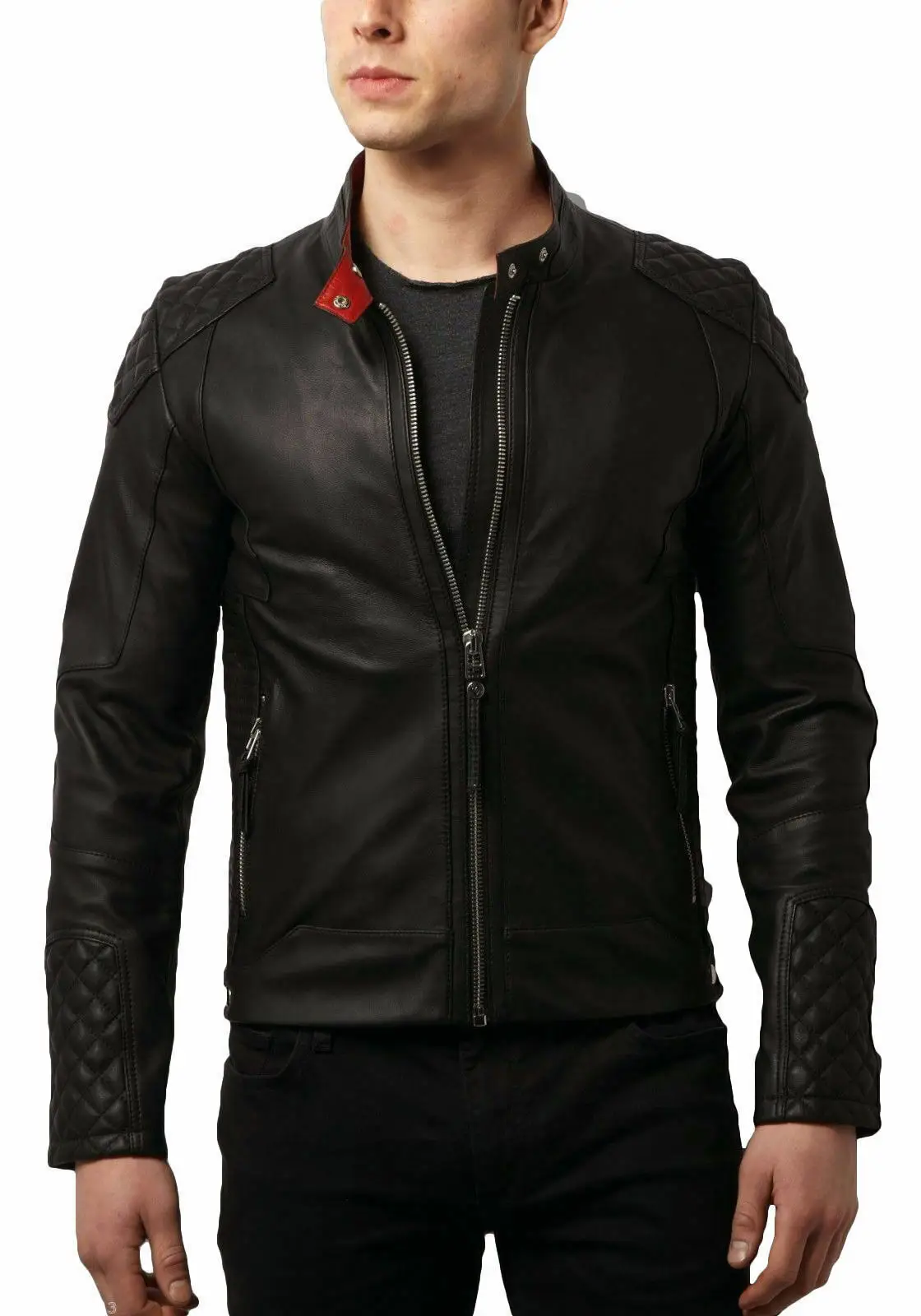 Pakistani made wholesale leather jackets Manufacturer Seller Long Casual Leather Jacket For Men new motorbike design Jackets