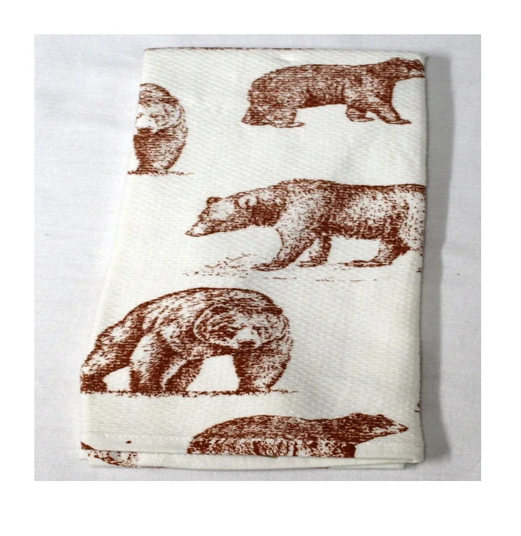  Экологичные наборы кухонных полотенец хлопковые махровые дизайнерские полотенца с принтом от производителя