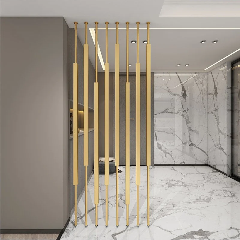 Modern Minimalistic Stainless Steel Divider Room for TV Wall Living Room Screens & Room Dividers