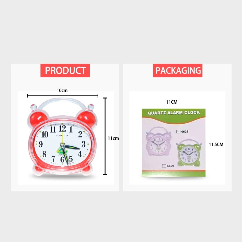 T101 Cartoon And Classical Office Decorate Chinese Mini Home Cheap Alarm For Kids Quartz Time Clock