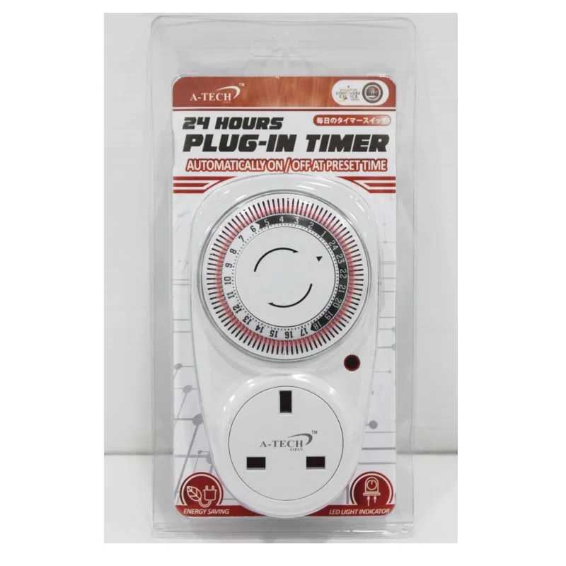 
Multifunctional 24 HOURS PLUG-IN TIMER Timer Plug Socket From Singapore With High Quality 