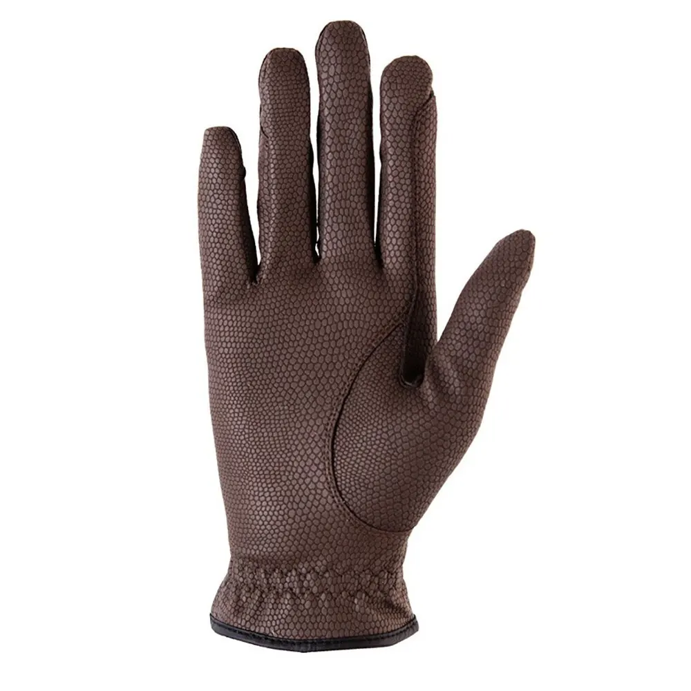 Horse Riding Gloves Ladies Fabric Leather Equestrian Horse riding glove for good quality driving gloves