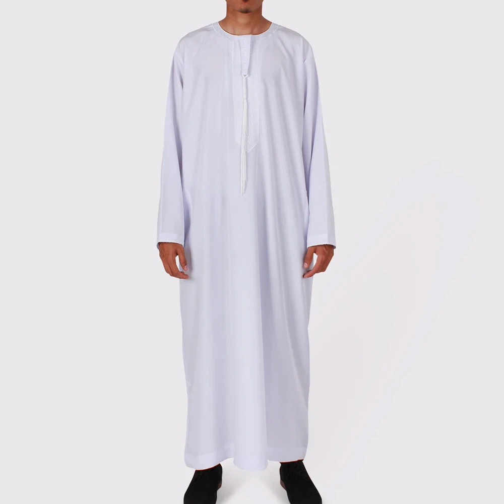 Long Muslim Mens Thobes Manufacturer Modern Islamic Wholesale Luxury Dishdasha Kaftan Custom Abaya