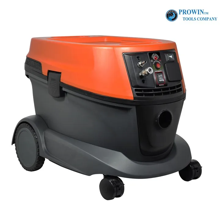 Dust extractor with manual vacuuming