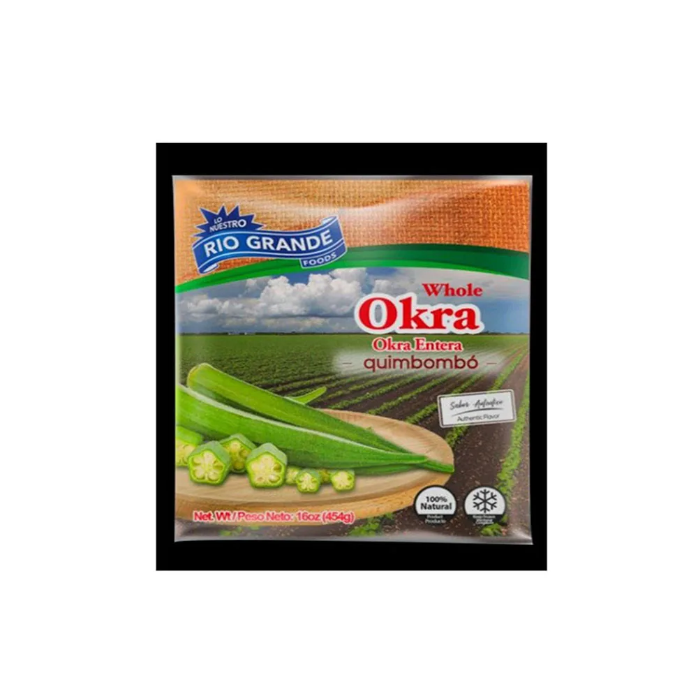 Rio Grande Okra богатый витамин C Антиоксидант Замороженные суперпродукты со