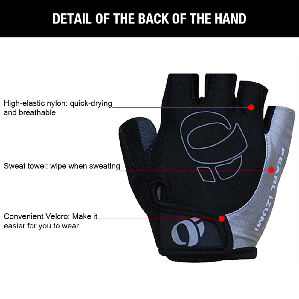 Custom men & women Half Finger Cycling Gloves Gel Bicycle Riding Gloves Anti Slip Shock Breathable Short Sports Road Bike Glove