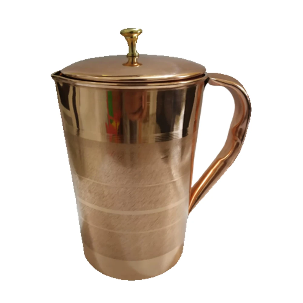 Hot Sale On Good Quality Pure Copper Jug with Silver Touch Buy From Indian Manufacturer
