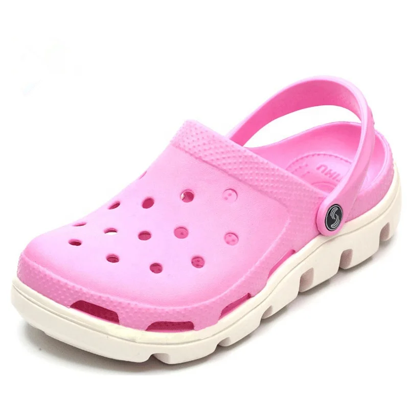 
Eva high quality non-slip breathable holes thick bottom sport popular design plastic shoe women croc sandal garden clogs shoes 
