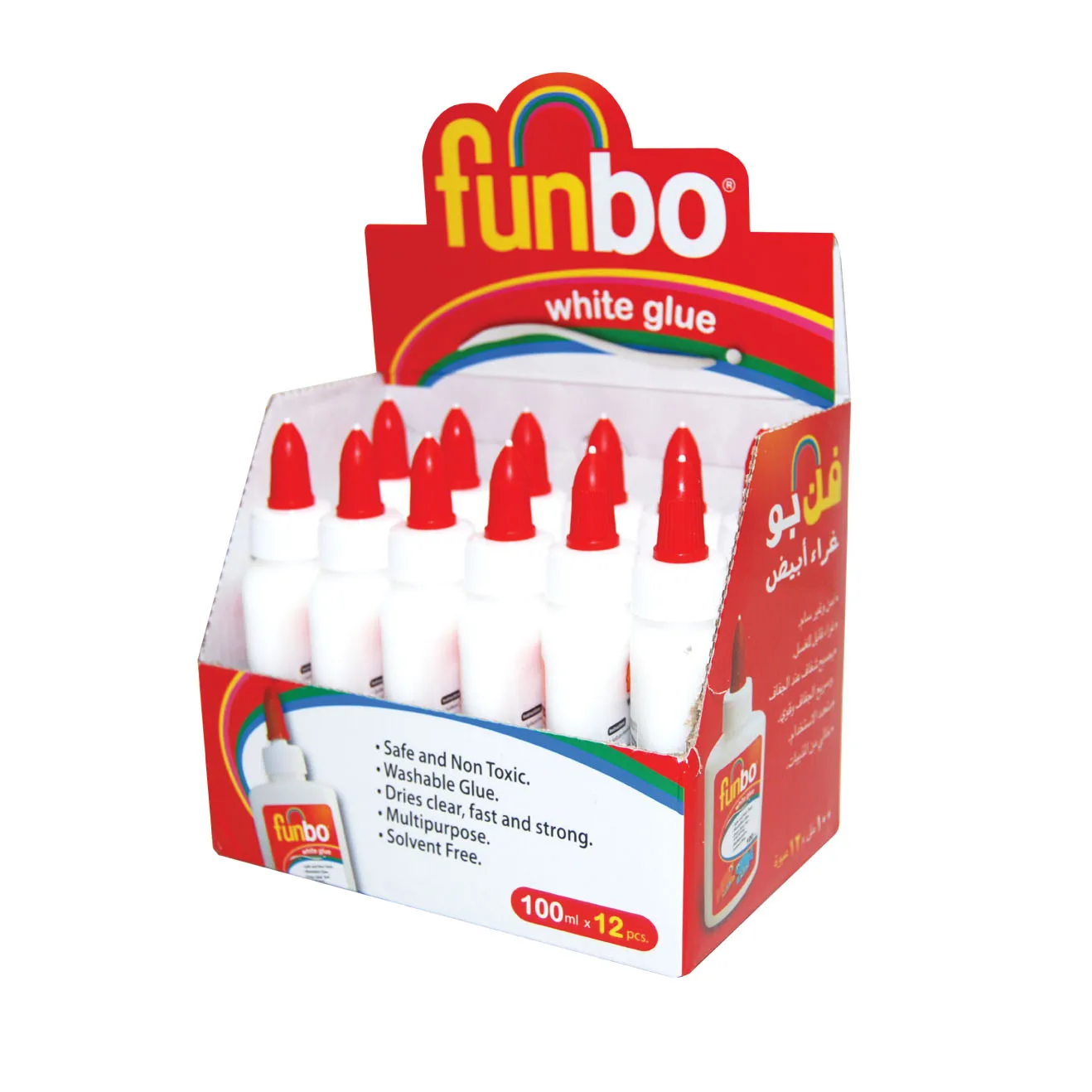 Craft & School White Glue Safe and Non Toxic Washable Glue Dries clear, fast and strong