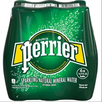 Лучшая цена, карбонированная минеральная вода Perrier, 16,9 жидких унций, пластиковые бутылки