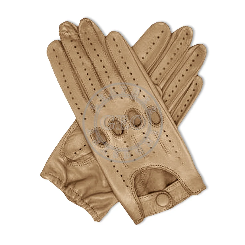 Men Leather Car Driving Gloves