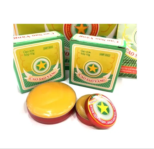 Вьетнамский бальзам с золотыми звездами Cao Sao Vang традиционный продукт массажный