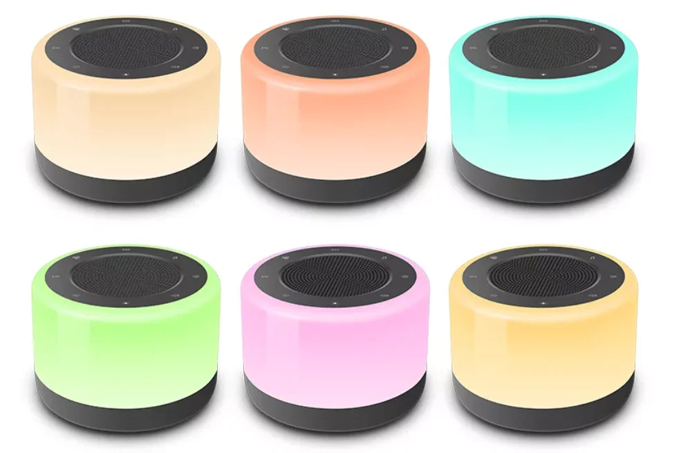 LED lights Sleep Therapy Soothing Natural Sounds Sleep Machine sleep aid white noise sound machine for both baby and adults