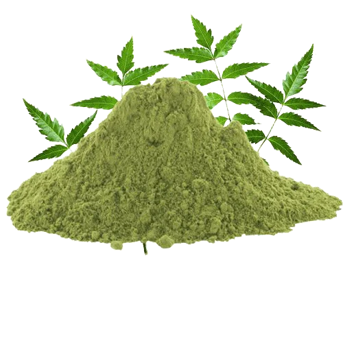 Органический порошок листьев нима