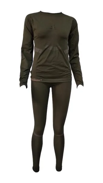 
Seamless Women T Back Thin Section Set Body Shaping Thermal Underwear Suit 