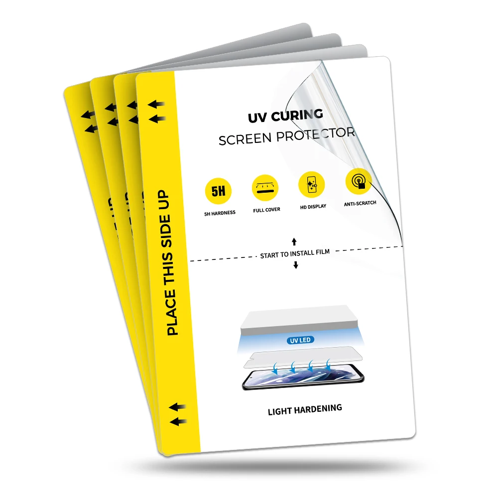 UV Curing Screen Protector 5H PET Light Hardening Film for Cutting Machine