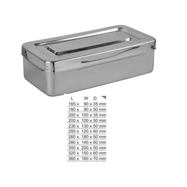 Surgical Instruments Storing Box With Side Lock And Cover