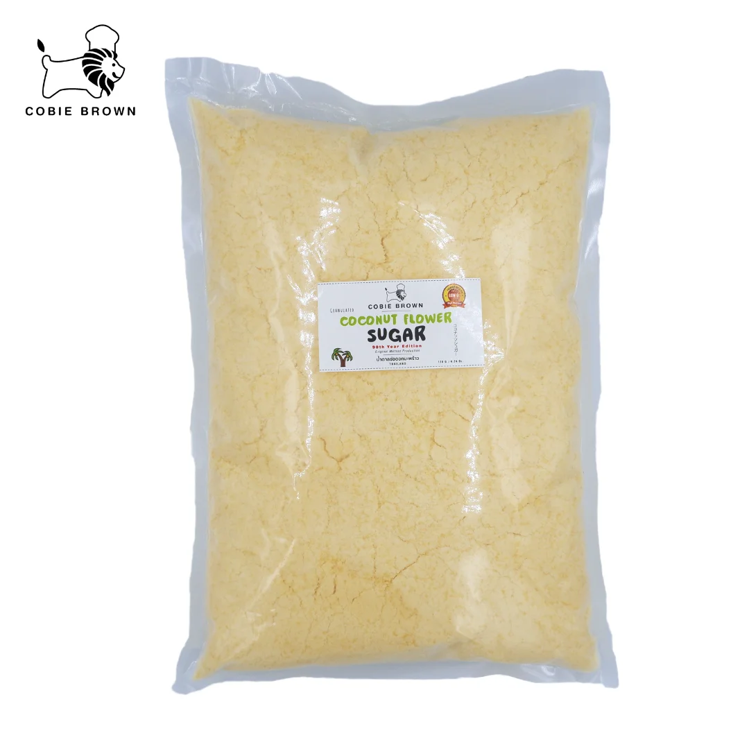 Natural Coconut Flower Caster Sugar 2kg. Organic Certified Sugar Product Export from Thailand