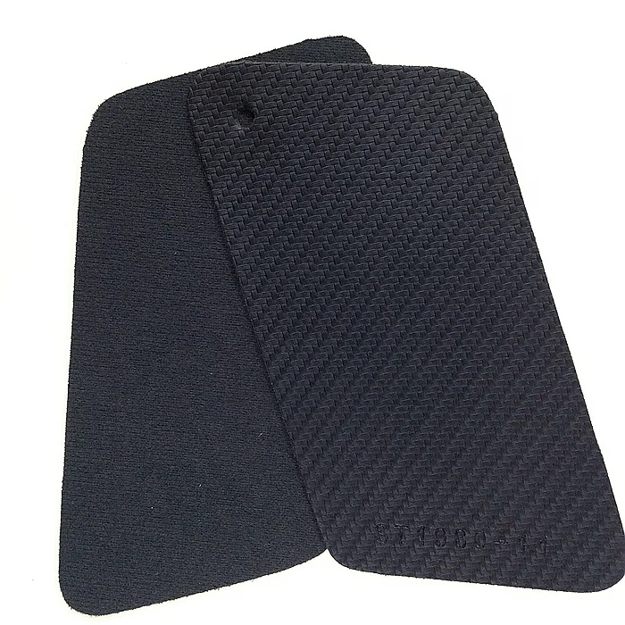 carbon fiber  black leatherette, mattress pvc leather, pure artificial leather for shoes