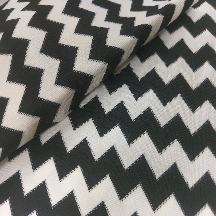 Jacquard stripe warp knit fabric polyester nylon stretch fabric for swimwear #TJNT-2024