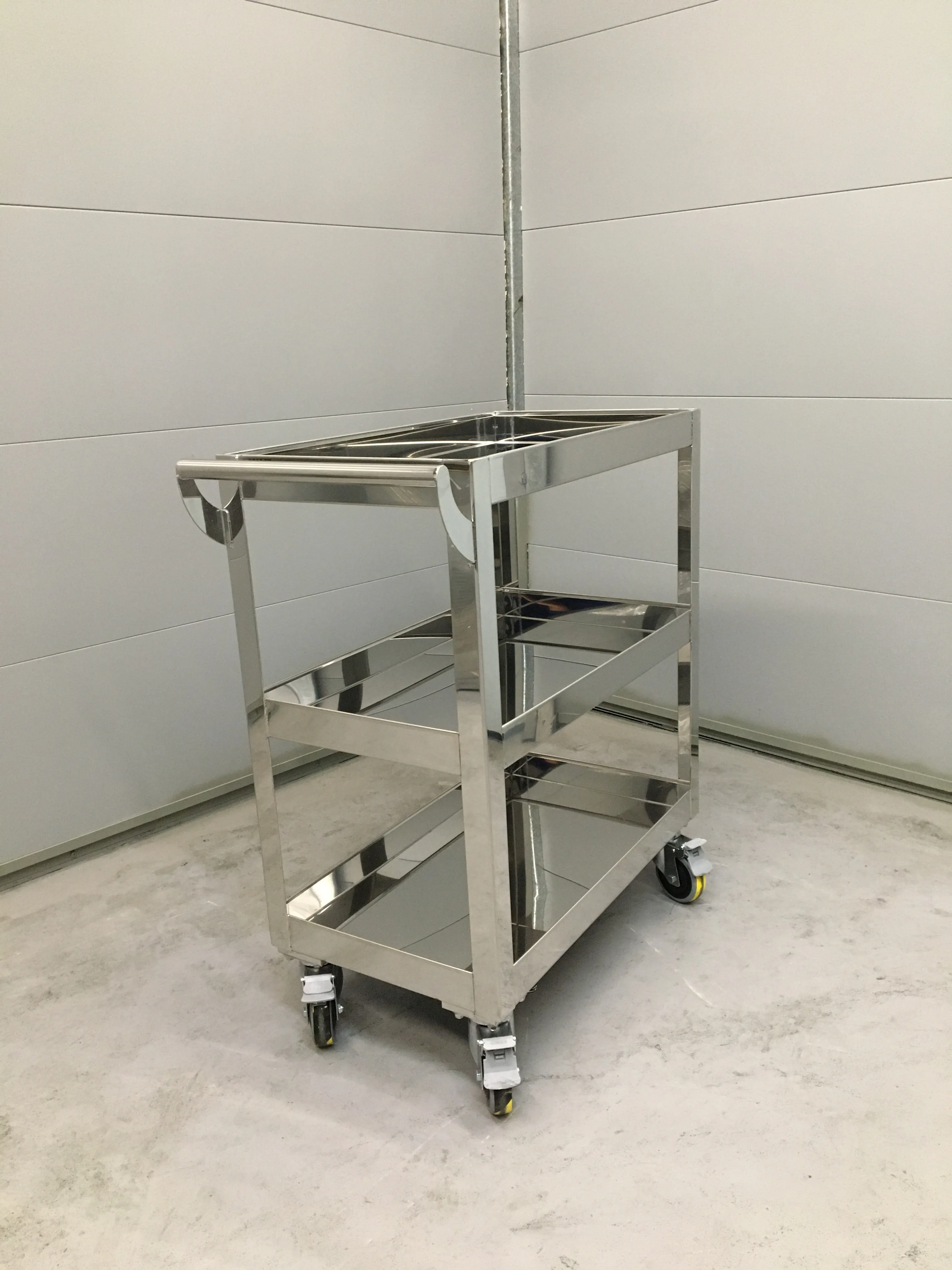 Mobile Three-tier stainless steel cart