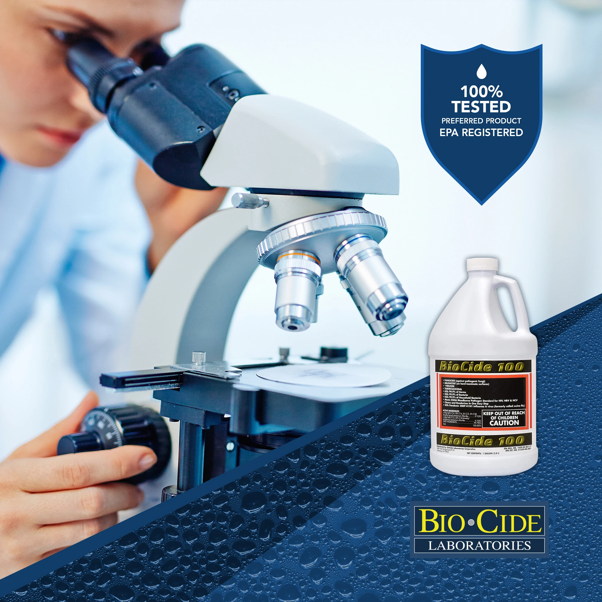 Устраняет бактерии (1 галлон) биоцид 100 многоцелевой спрей для очистки плесени и «сделай сам» средство удаления грибков