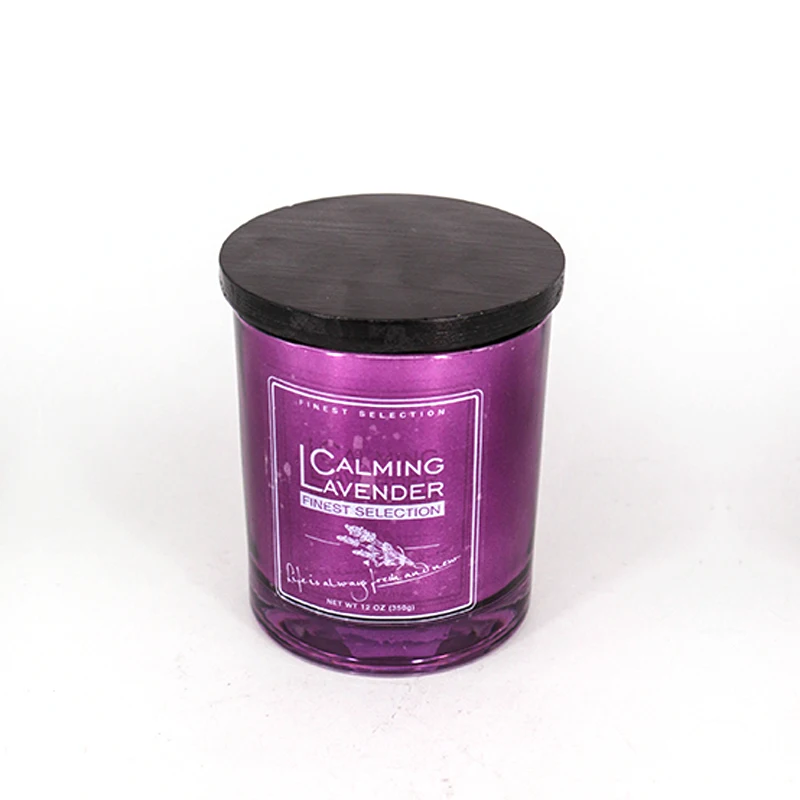 High Quality Palm Best Soybean Wax Filled Aromatherapy Paraffin Palm Fragrance Scented Candle Votive Glass Jar