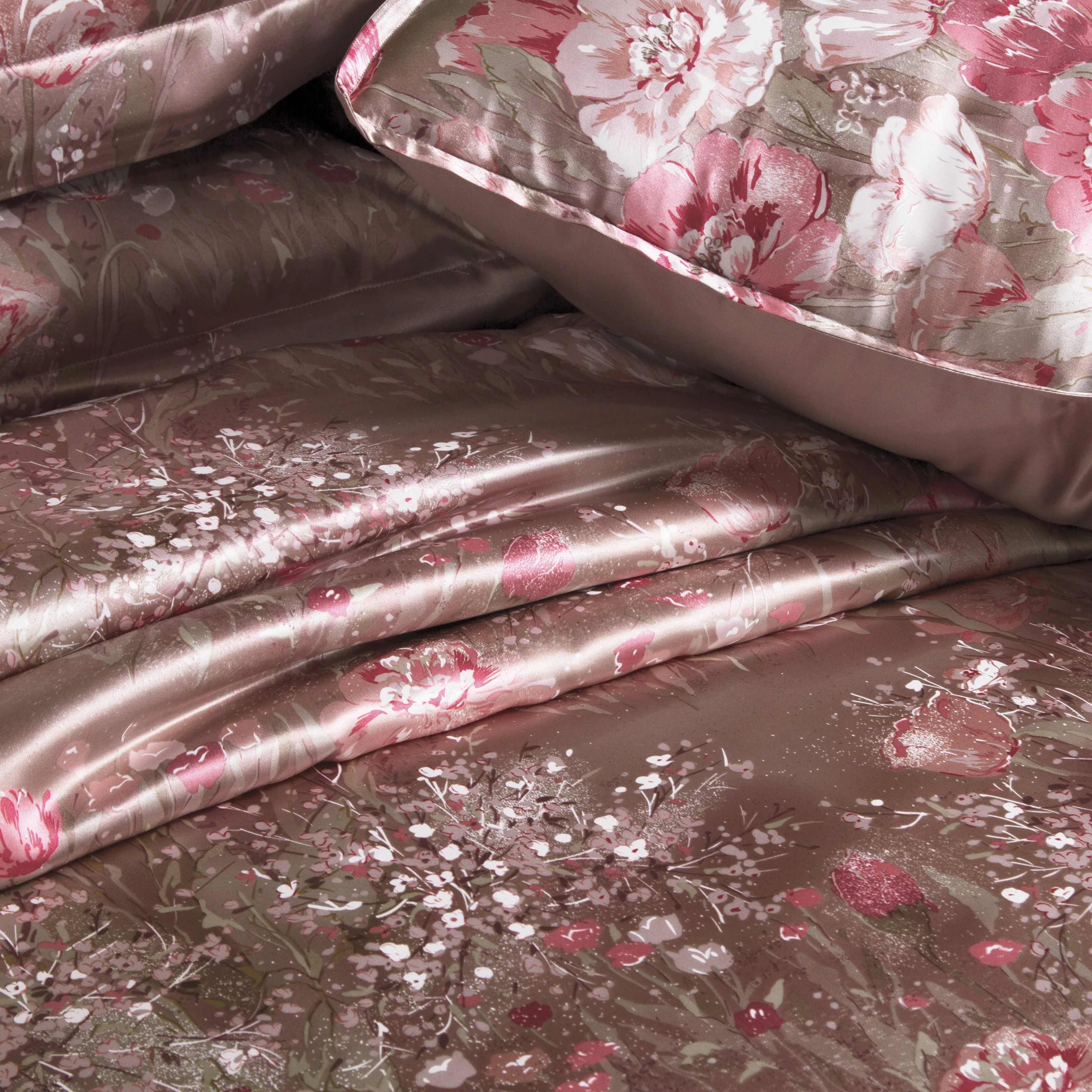 100% Silk Wholesale 4Pcs soft bedding set four pieces in a set pure silk bedding set customised