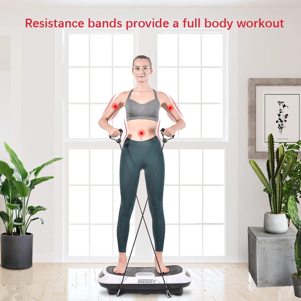 
Onetwofit Power Plataforma Vibratoria Para Ejercicio Fit Exercise Fitness Machine Body Vibrator Platform 3D Vibration Plate 