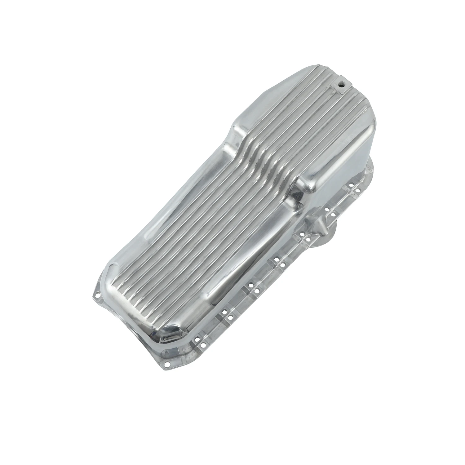 55-79 SBC Chevy 283 305 327 350 Engine Oil Pan Small Block Chevy Finned Polished Aluminum Oil Pan
