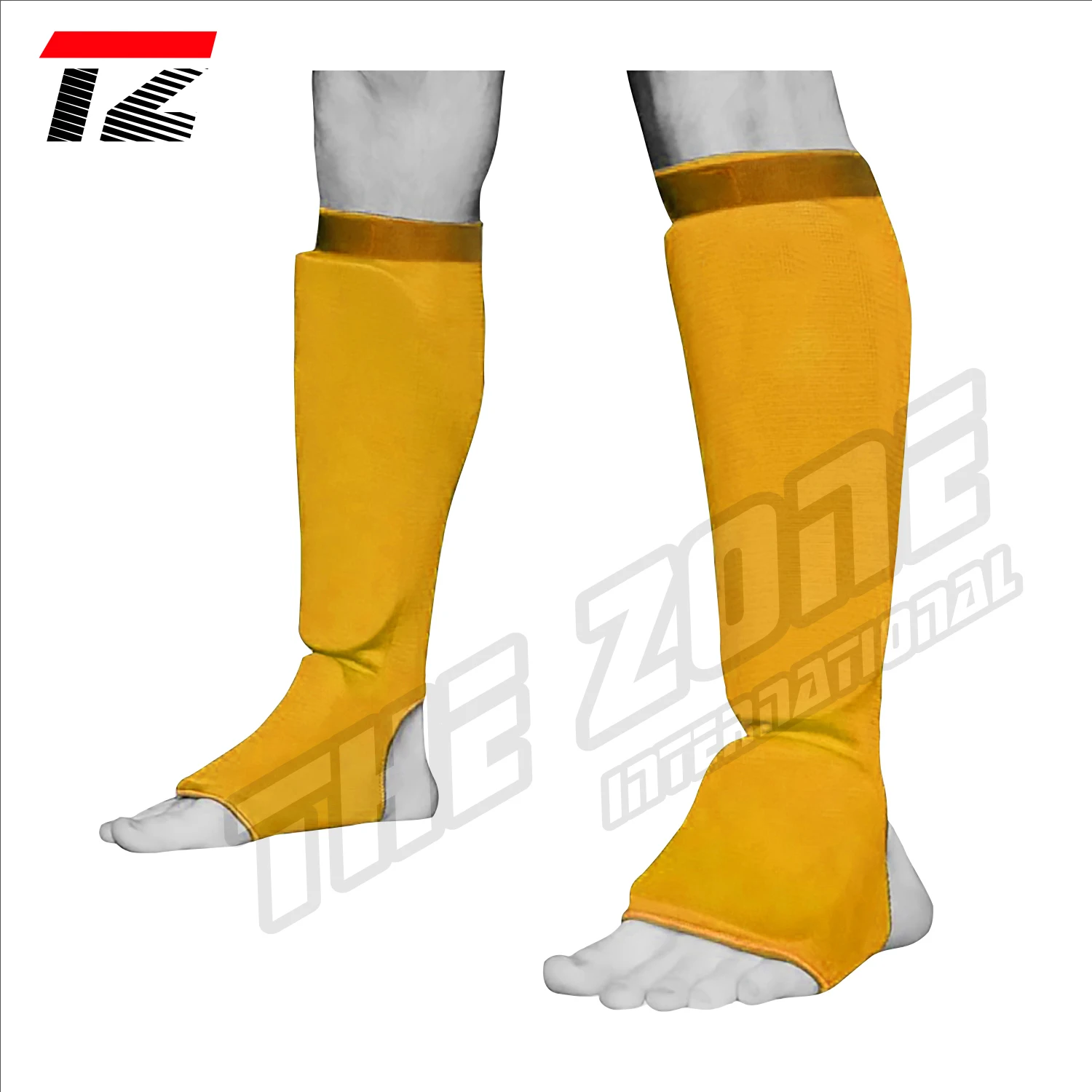 
High quality Genuine Leather QST Brand Shin Guard/instep pads protection shin pads for safety boxing and training in ring 