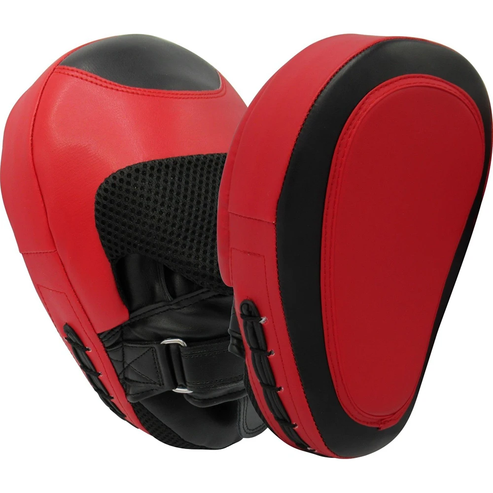 New Style Leather Custom Boxing Mitts Round Focus Pads MMA Boxing Focus Mitts Hand Targets Pads