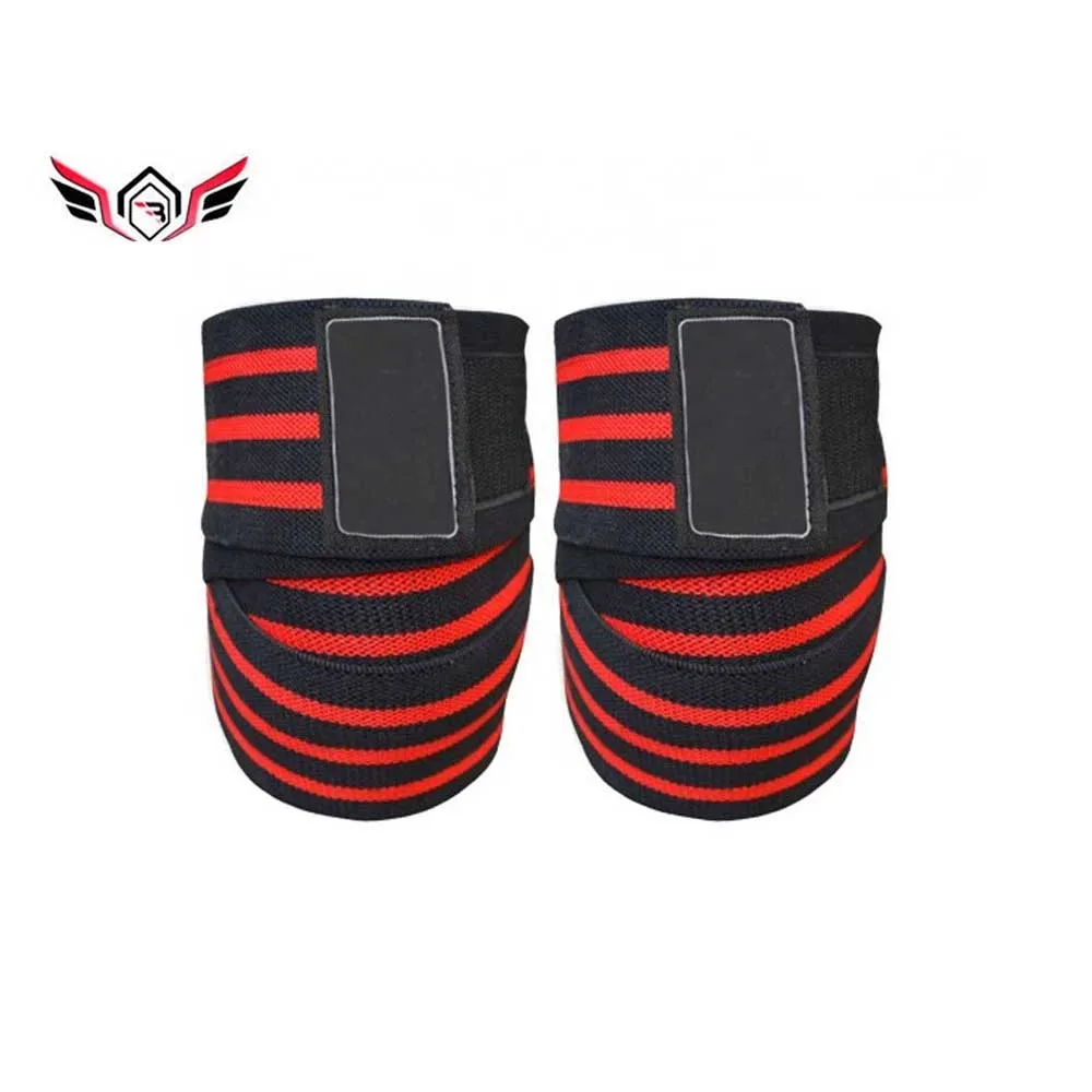 Custom Made Weightlifting Knee Wraps For Compression Weight Lifting Knee Protection Wraps 2024
