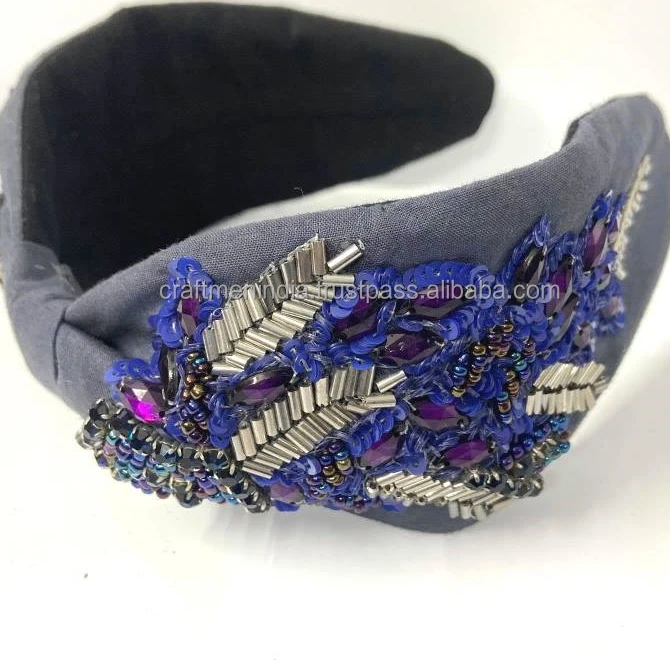 High on Demand Trendy Style Rhinestone Crystal Headband Hairband for Womens and Girls Available in Different Design