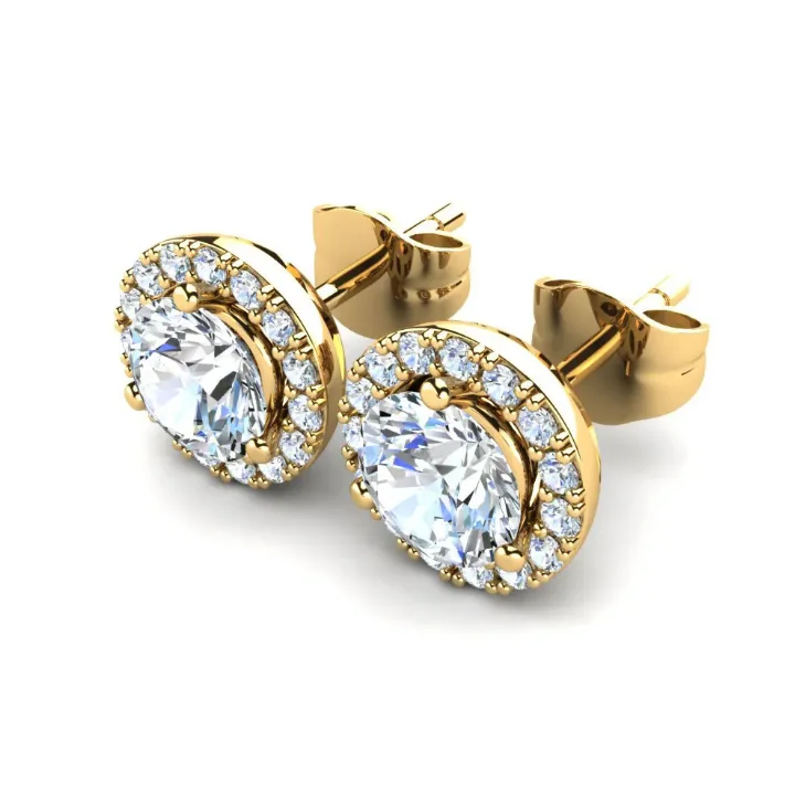 18k 14K 9K 10K real solid  gold /Silver 925 Sterling Custom Jewelry Natural Diamonds/Moissanite Classic Manufacturer wholesale