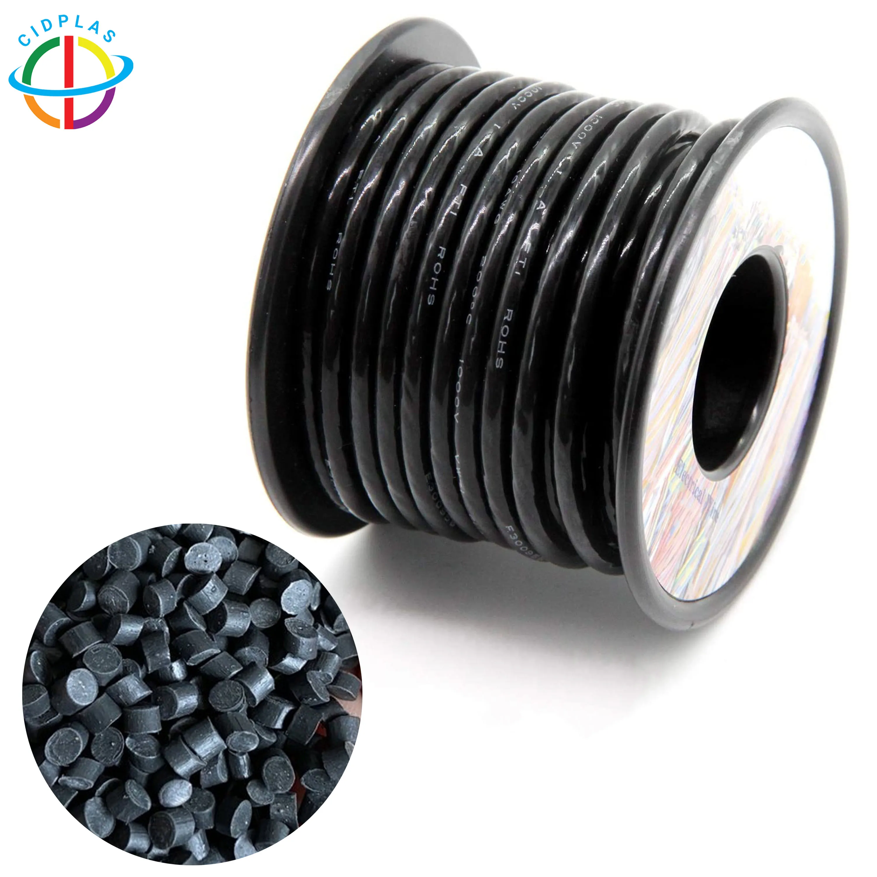 Непрозрачные белые ПВХ гранулы для оболочки кабеля наружная изоляция расширяемый девственный Композит на заказ проводов и кабелей