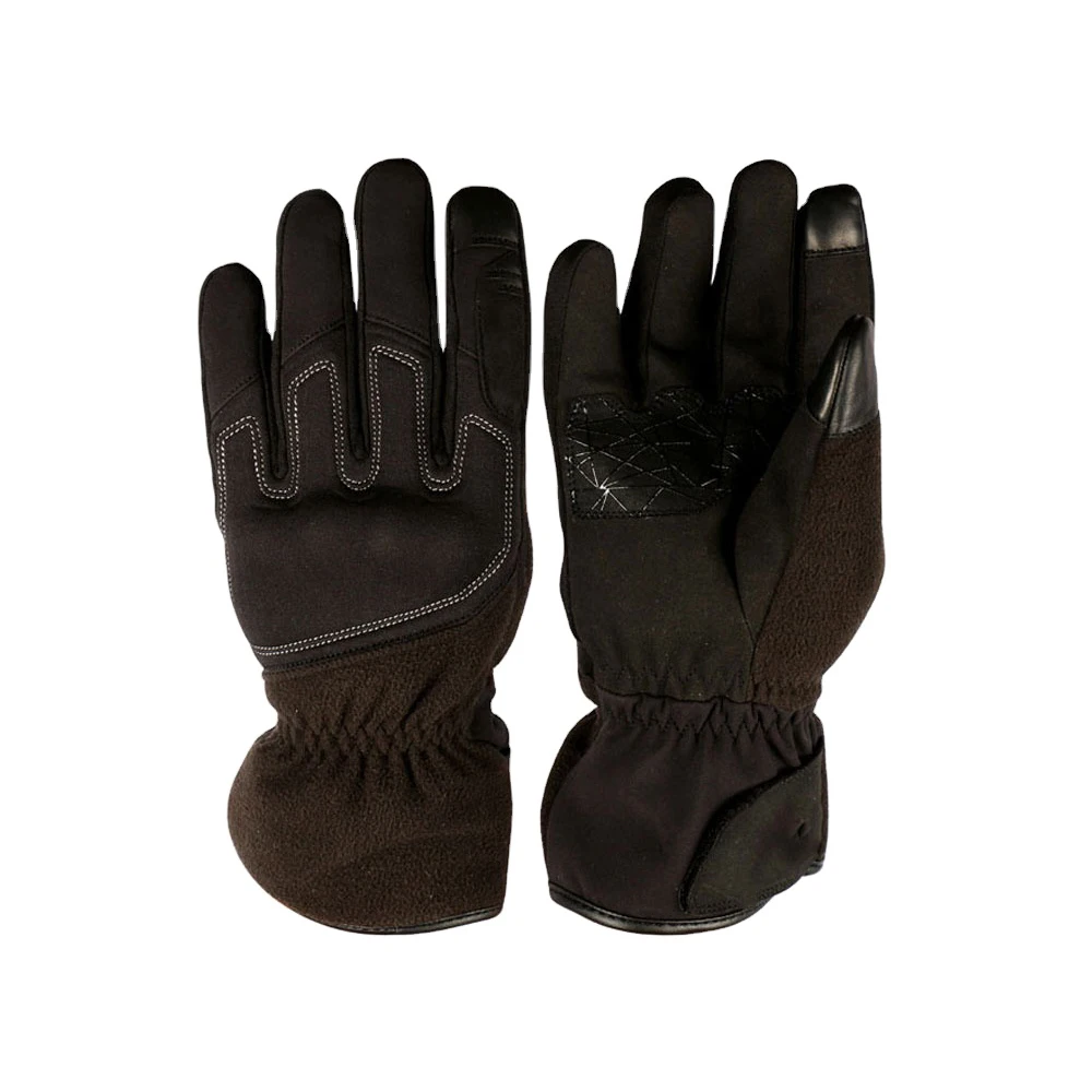 Professional Quality Motorbike Leather Gloves Short leather sports glove with PU knuckle protection