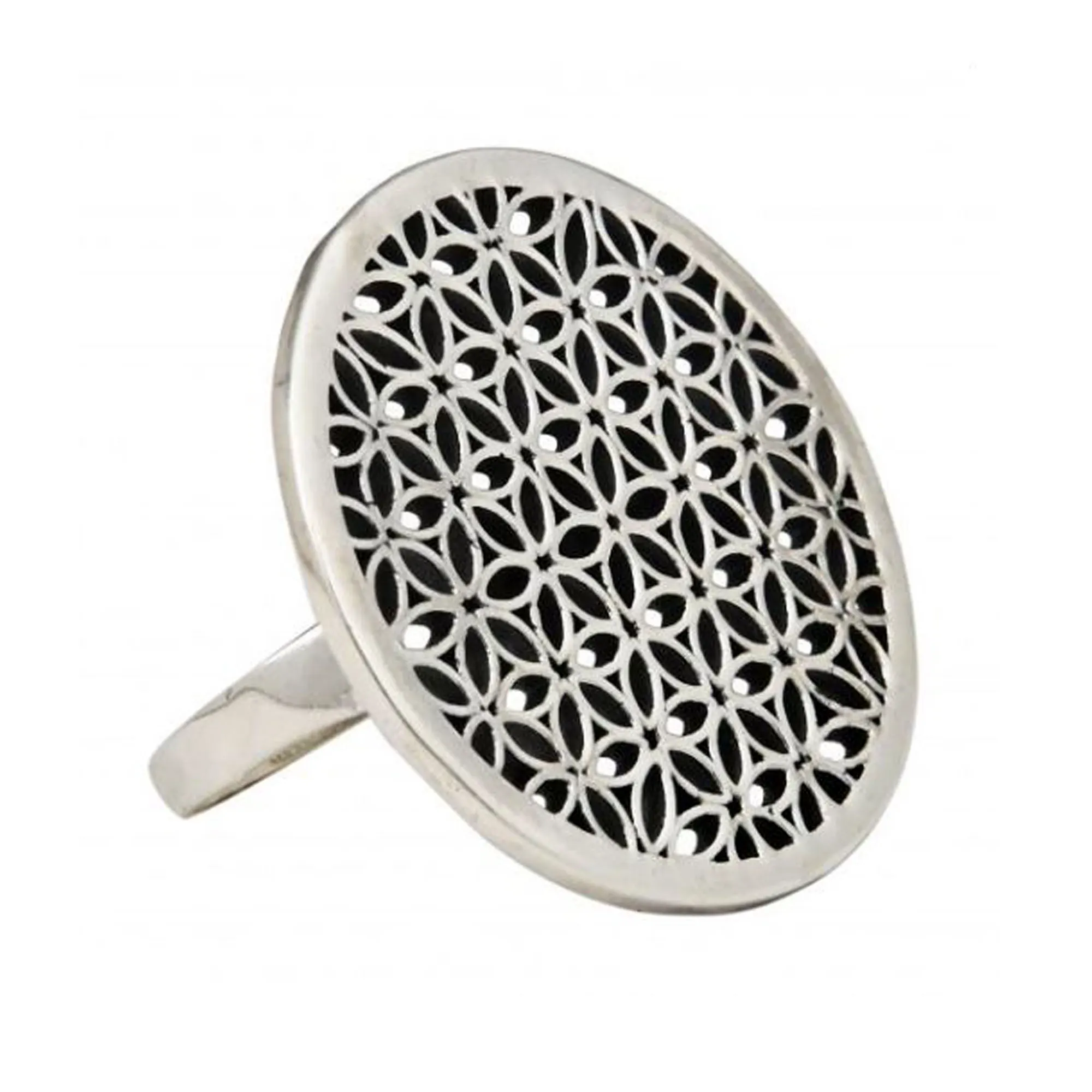 Classsy  Flower Of Life Ring Design Handmade Ring 925 Sterling Silver Jewelry Wholesale Factory Price