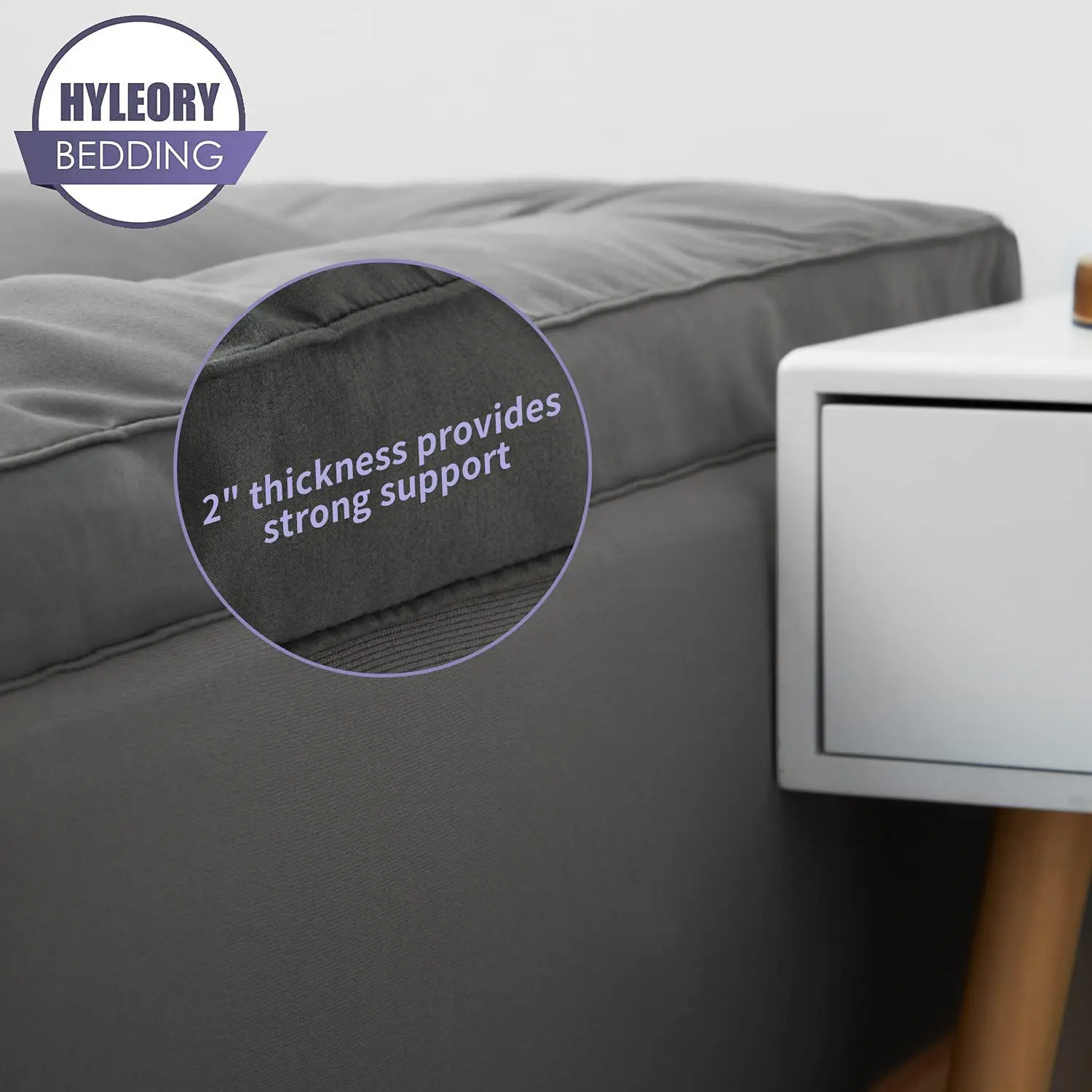 Матрас Topper Экстра толстый растягивается до 8-21 дюймов глубокий карман двойной бортик переполненный стеганый матрас