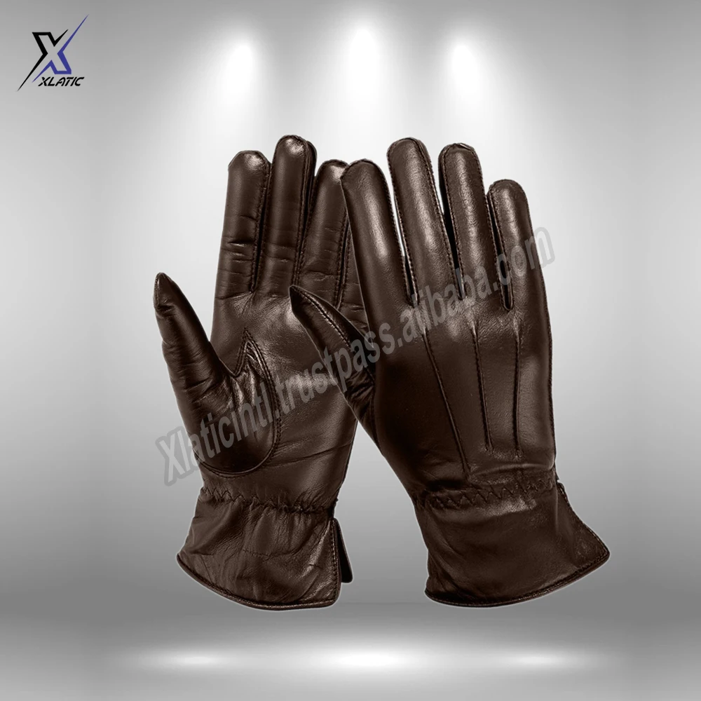 Hot sale men full fashion dressing and offices use genuine cowhide or deer skin leather men and women gloves