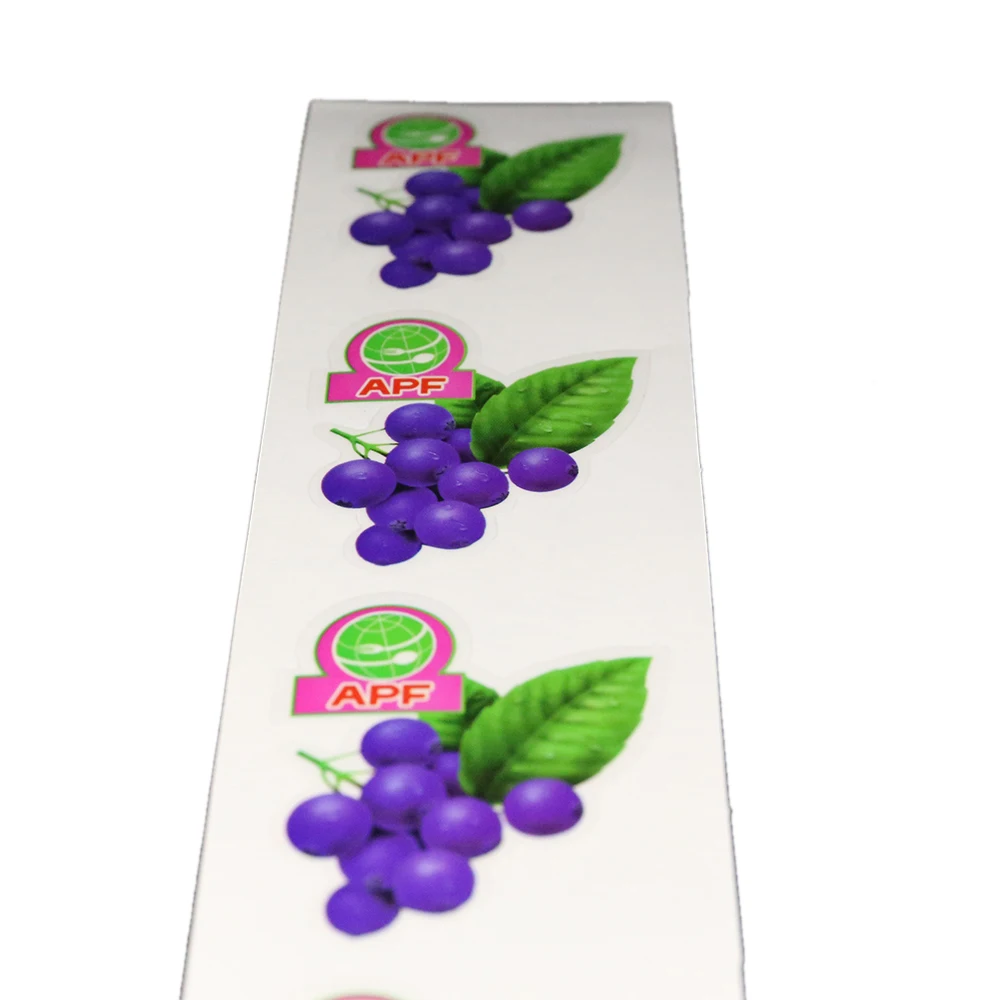 Прозрачный полиэфирный принт полноцветный штампованный стикер по 0018