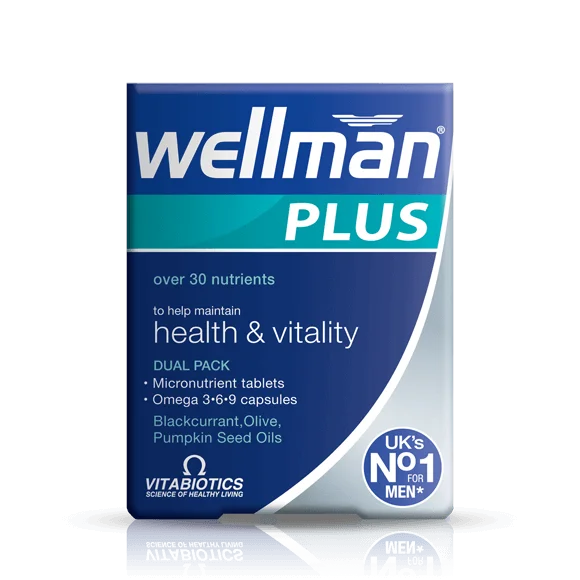 Vitabiotics Wellman Plus Omega 3.6.9 28 таблеток/28 капсул (EAN 5021265244164)